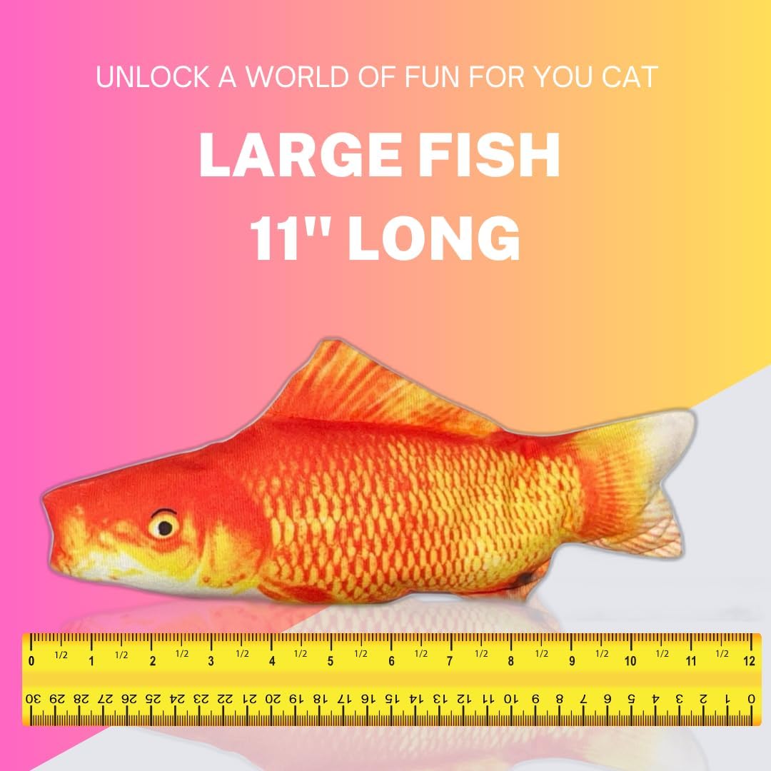 Catnip 1oz - Orange Fish Toy