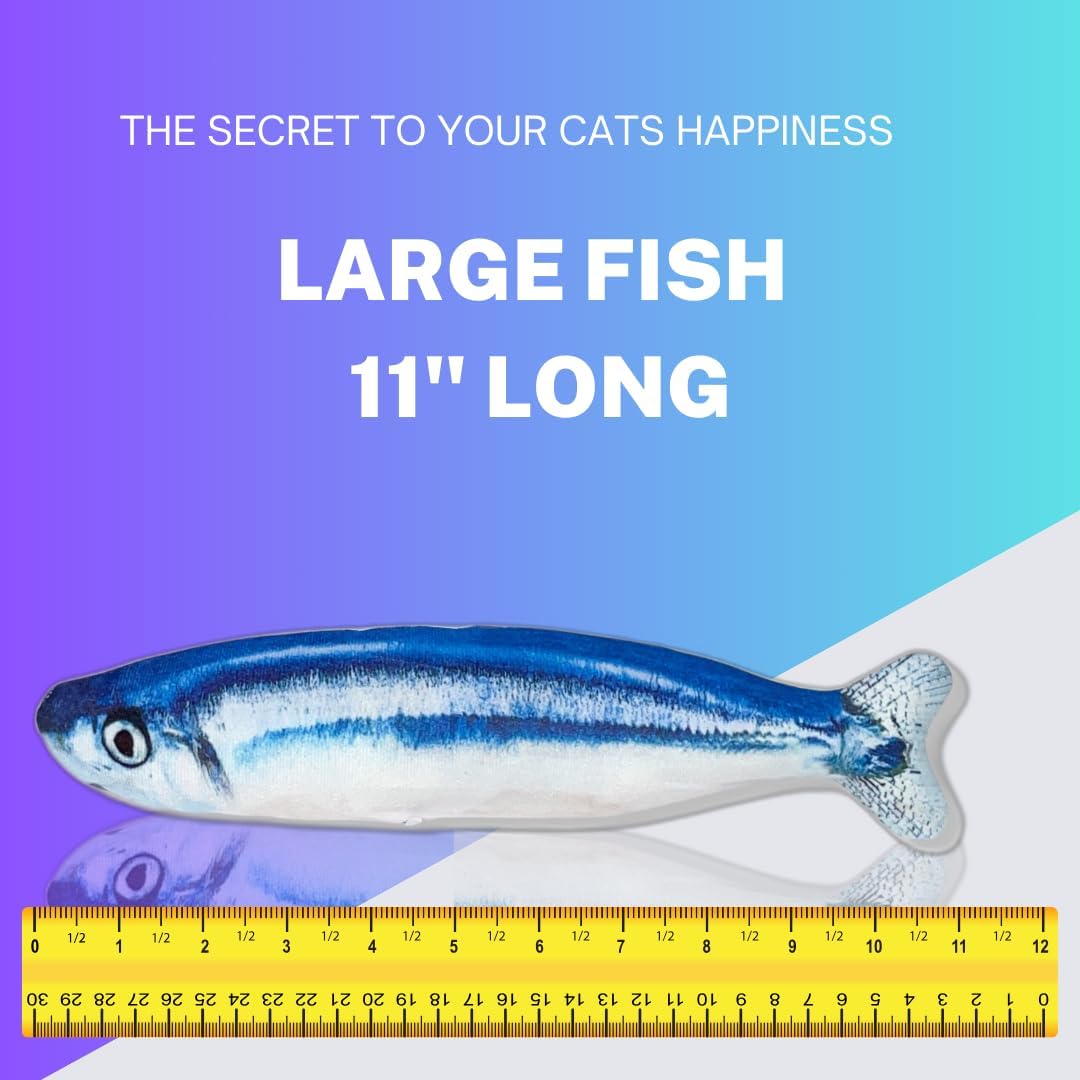 Catnip 1oz - Blue Fish Toy